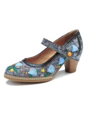 Retro Hand-Painted Artisan Elegant Shoes