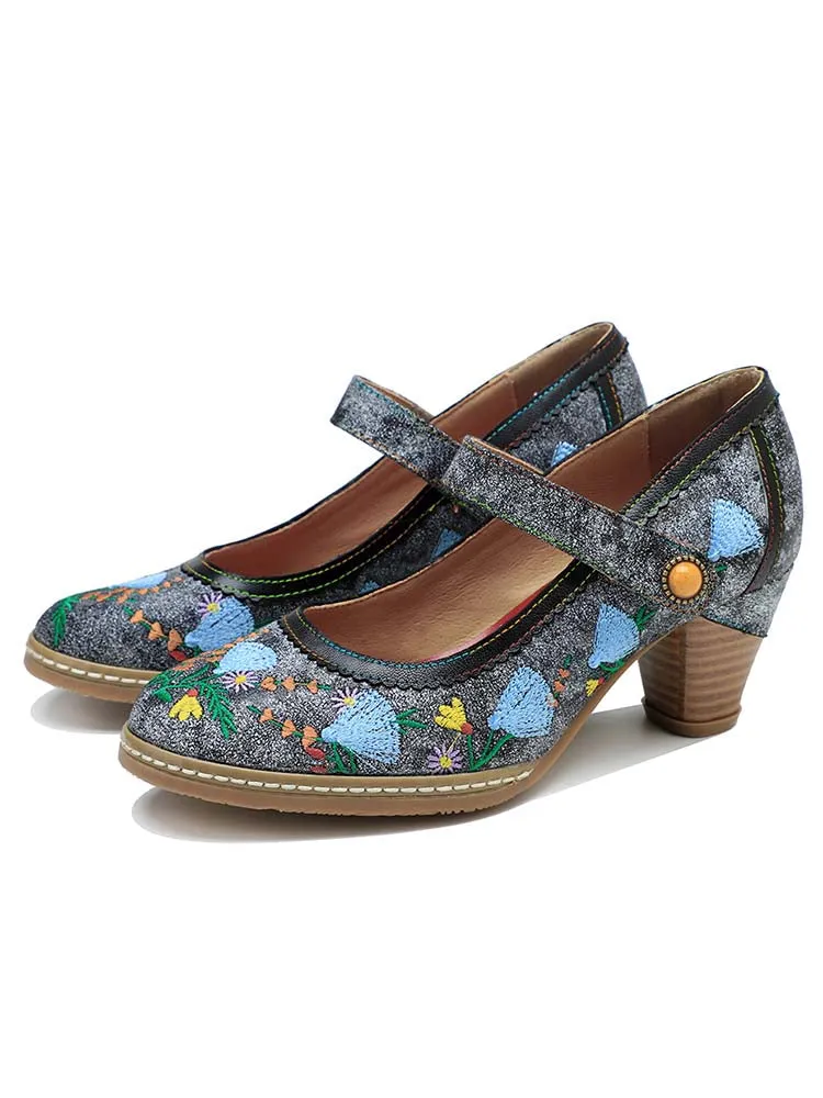 Retro Hand-Painted Artisan Elegant Shoes