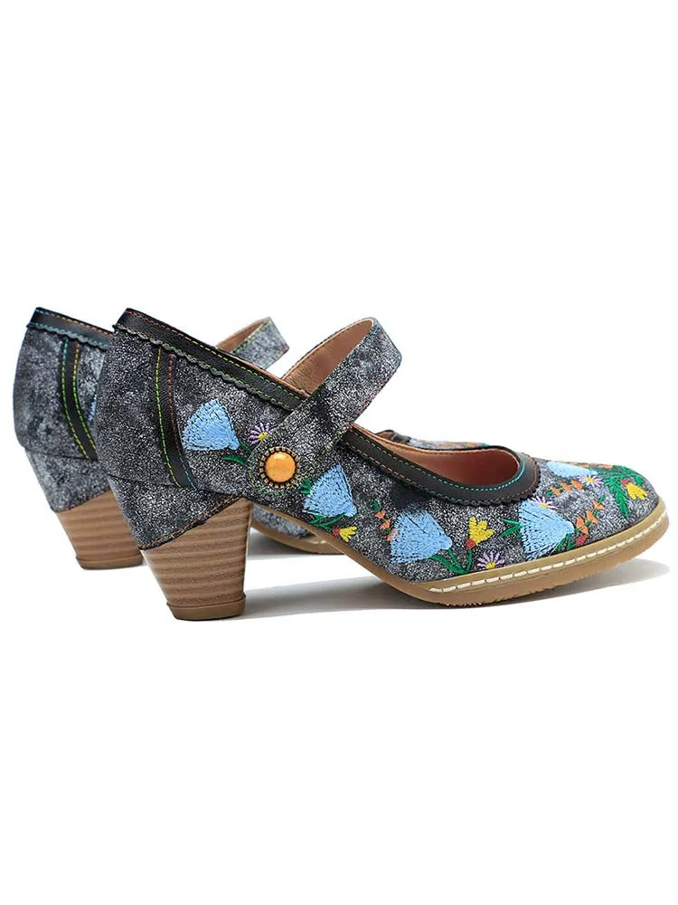 Retro Hand-Painted Artisan Elegant Shoes