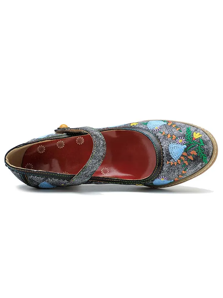 Retro Hand-Painted Artisan Elegant Shoes