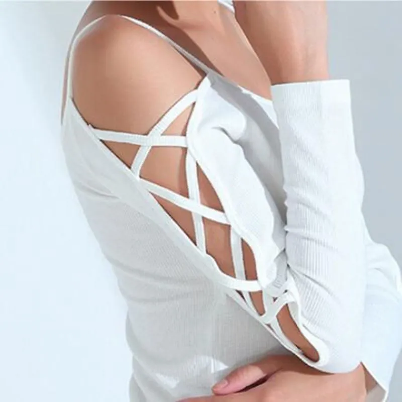 Ribbed Off Shoulder Yoga Top