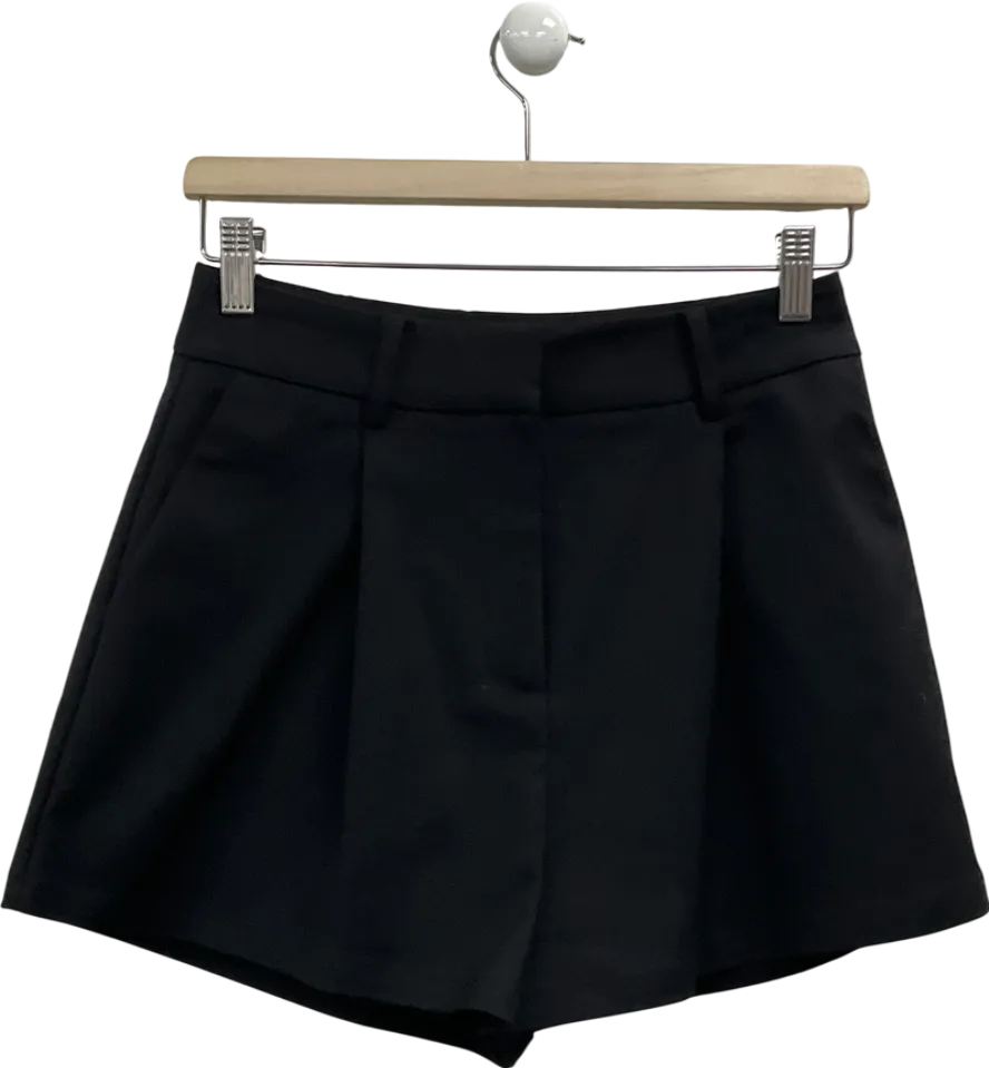 River Island Black High Waisted Shorts UK 6