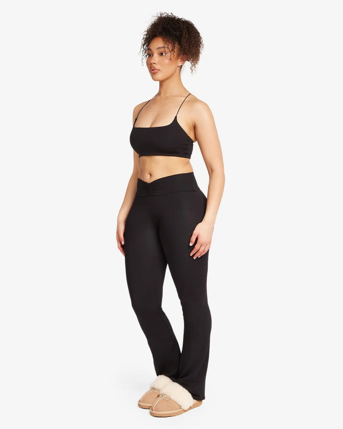 Ruched Yoga Pant | Black