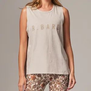 Running Bare Easy Rider Muscle Tank - Bone Wash