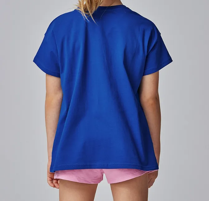 Running Bare Kids Kick Off Box Tee - Electric