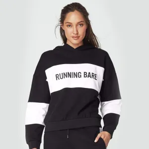 RUNNING BARE WOMENS EARN STRIPE HOODIE