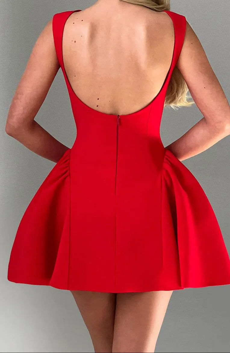 Salome Mini Dress - Red