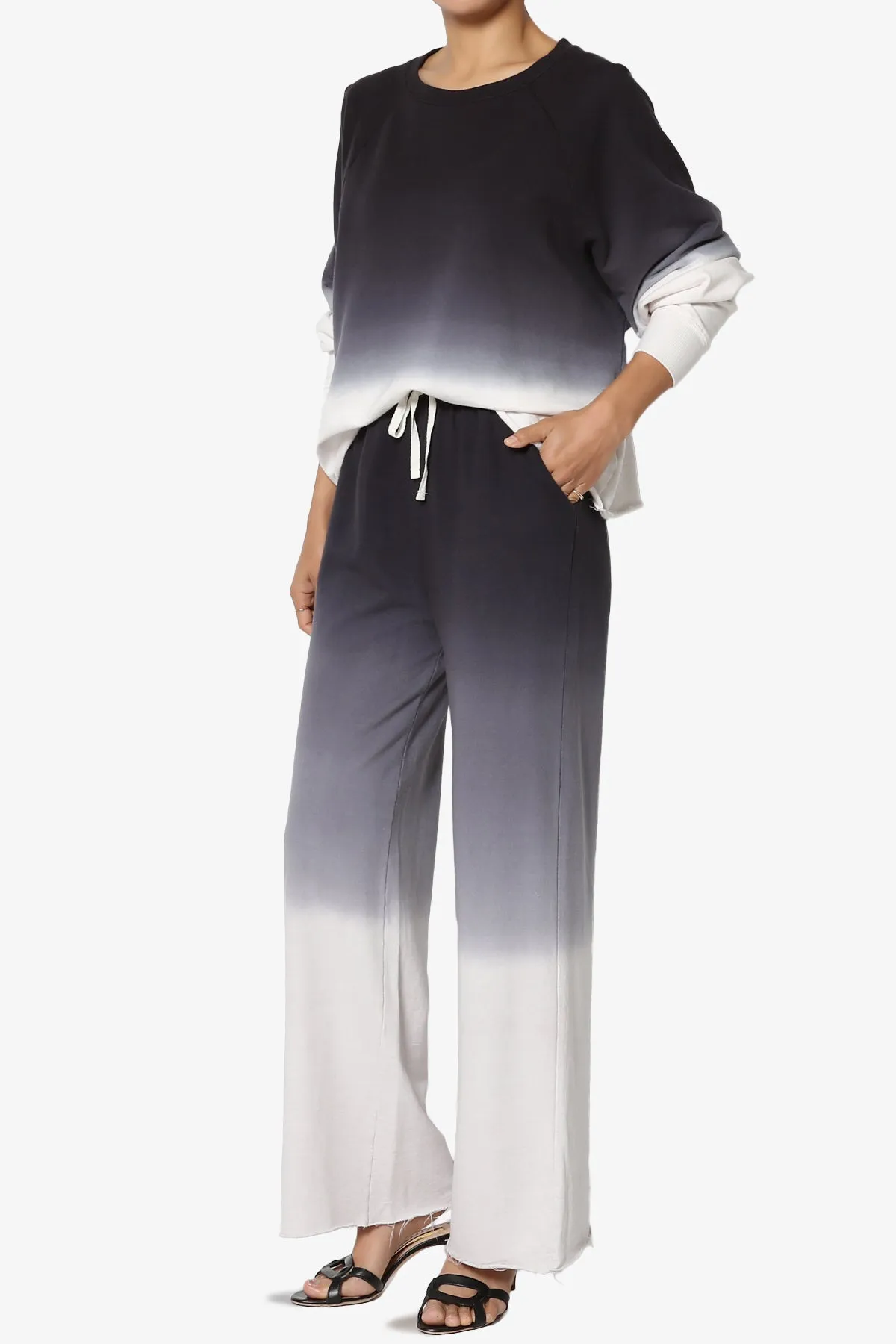 Sarge Dip Dye Raglan Sleeve Top & Lounge Pants SET