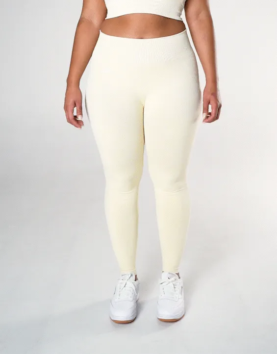 Seamless Full Length Tights - Butter