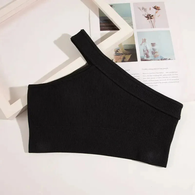 Seamless Slim Crop Top Vest with Chest Pad Activewear & Gym Clothes