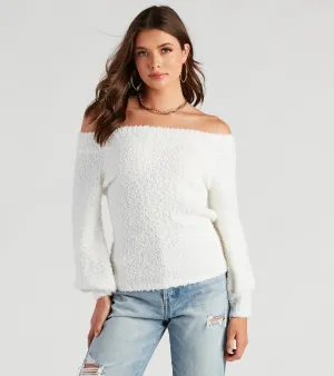Season Chill Popcorn Knit Sweater Season Chill Popcorn Knit Sweater
