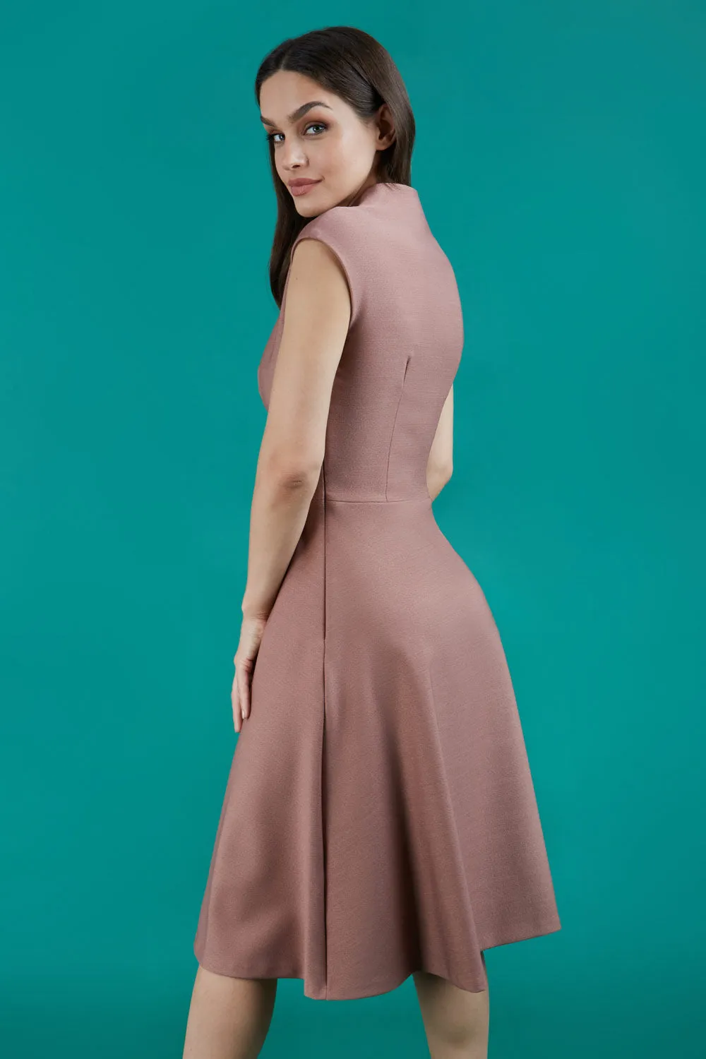 Seed Rio High Split Neckline Swing Dress