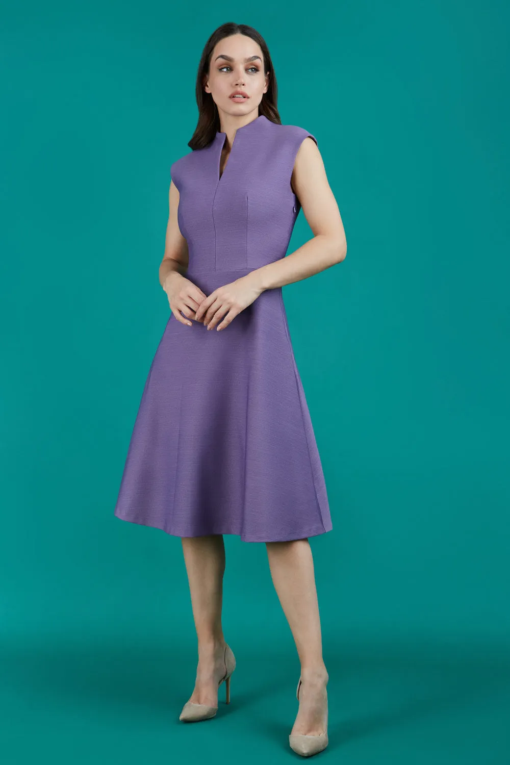 Seed Rio High Split Neckline Swing Dress