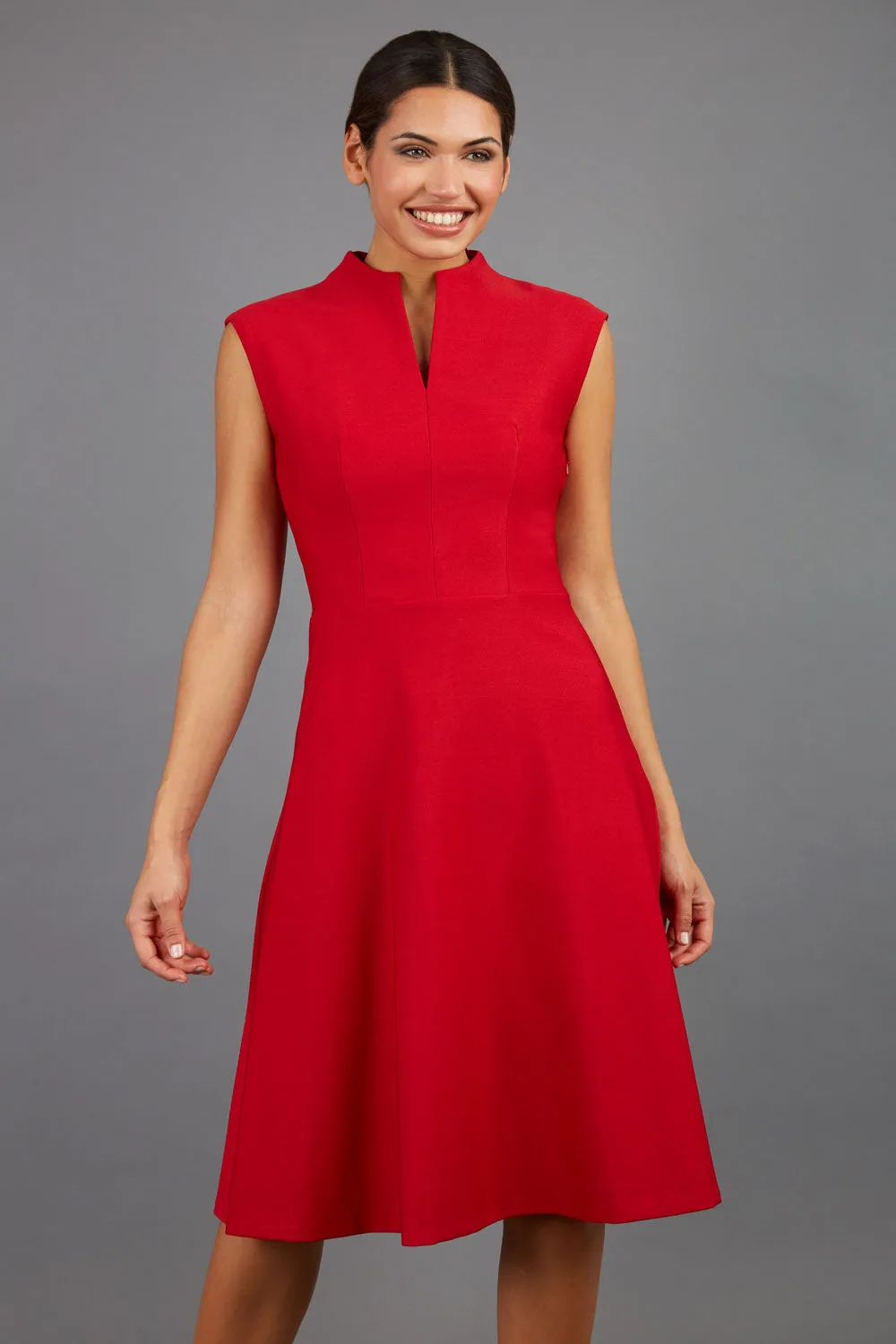 Seed Rio High Split Neckline Swing Dress