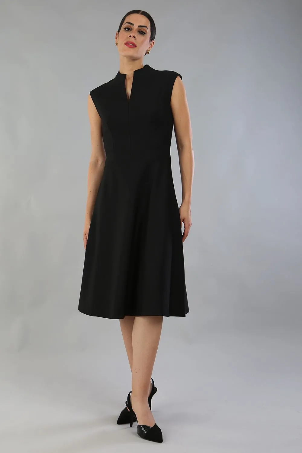 Seed Rio High Split Neckline Swing Dress