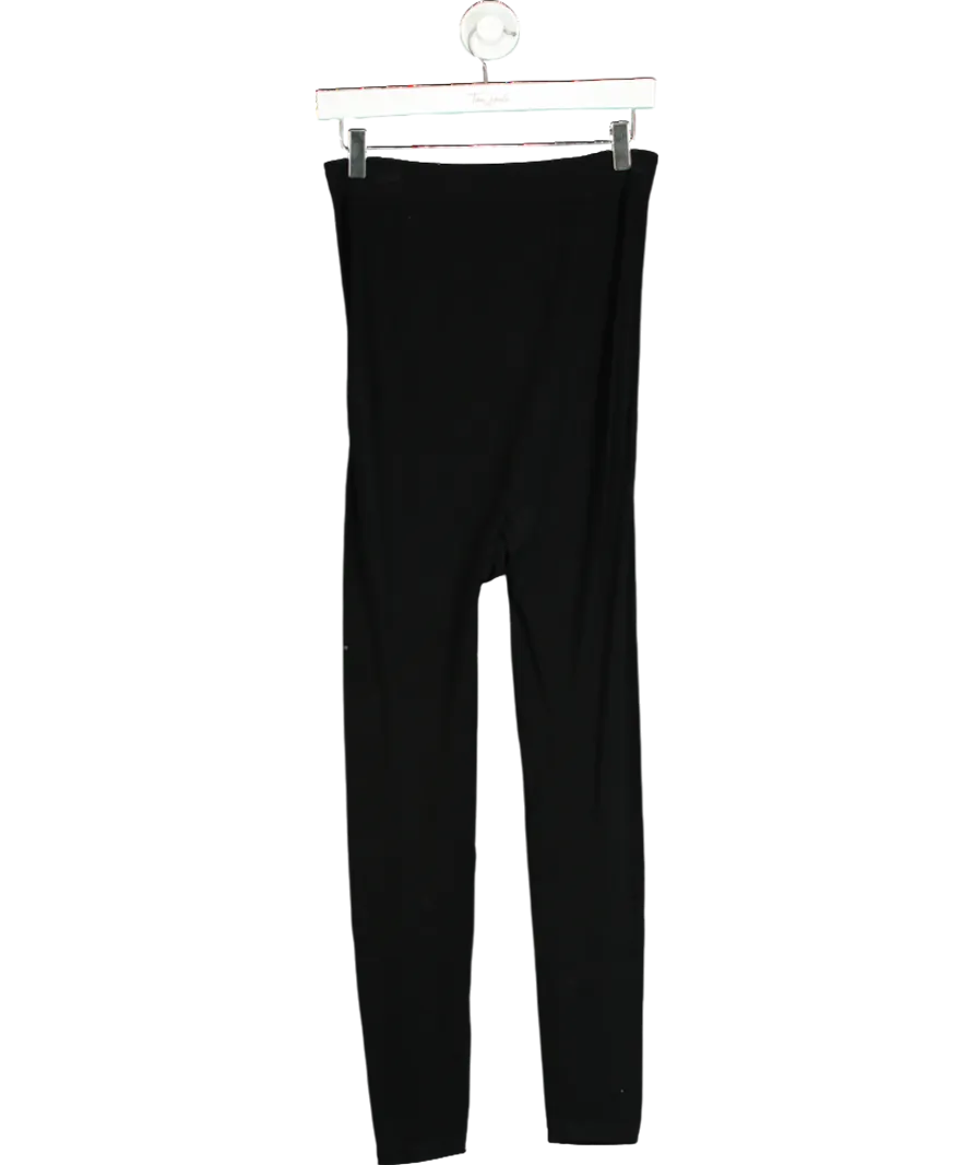 Seraphine Black Bamboo Over Bump Maternity Leggings UK L