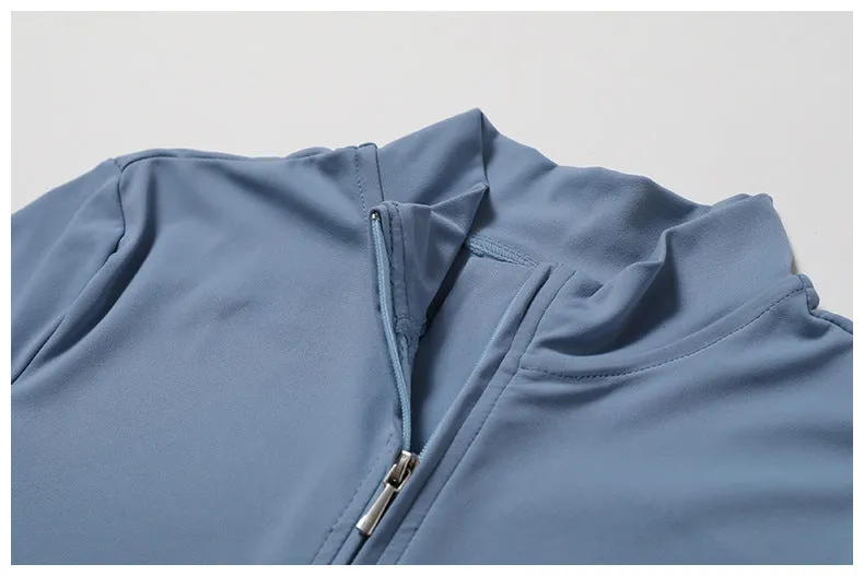 Short Sleeve Front-Zip Jumpsuit