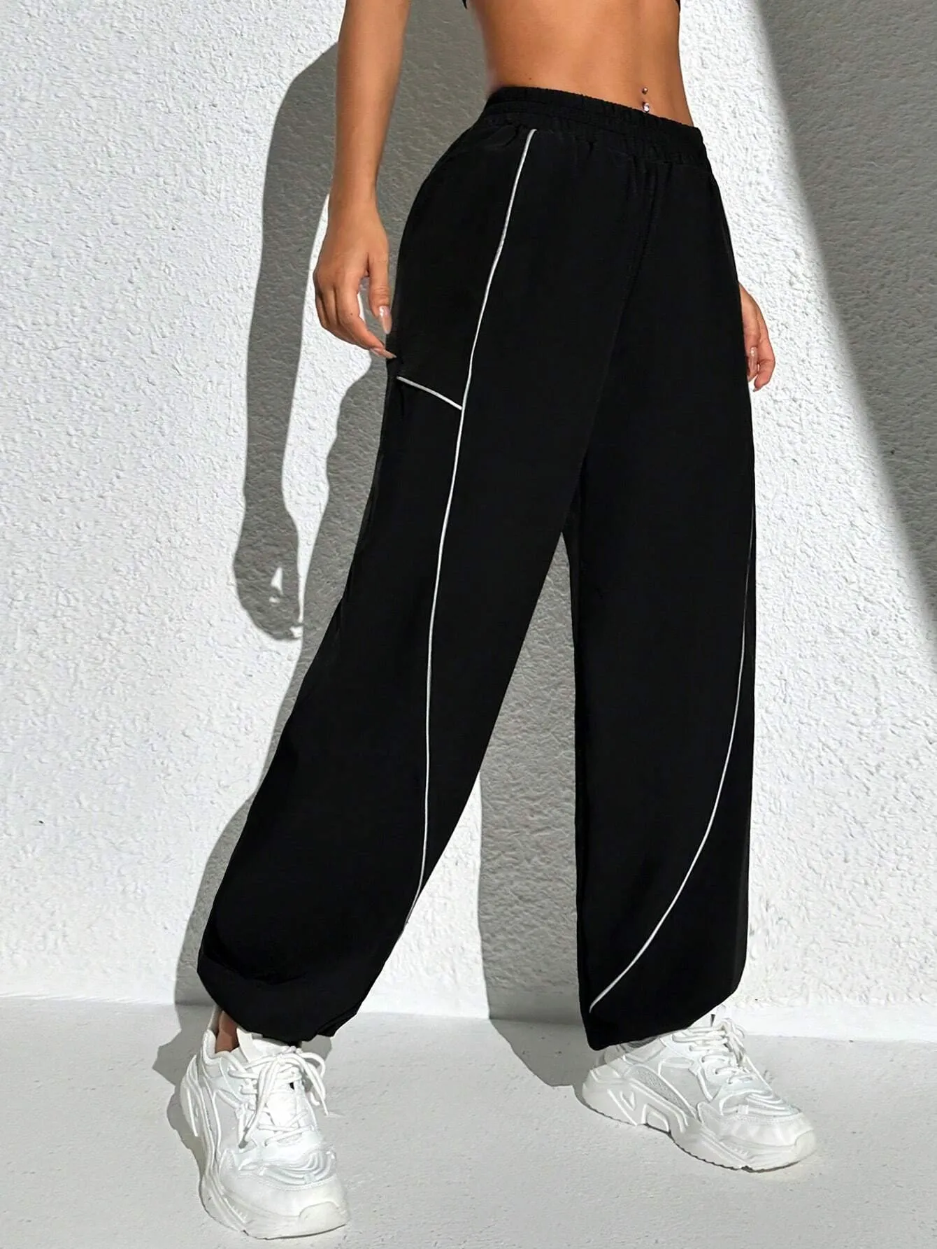 Side Striped Sports Pants