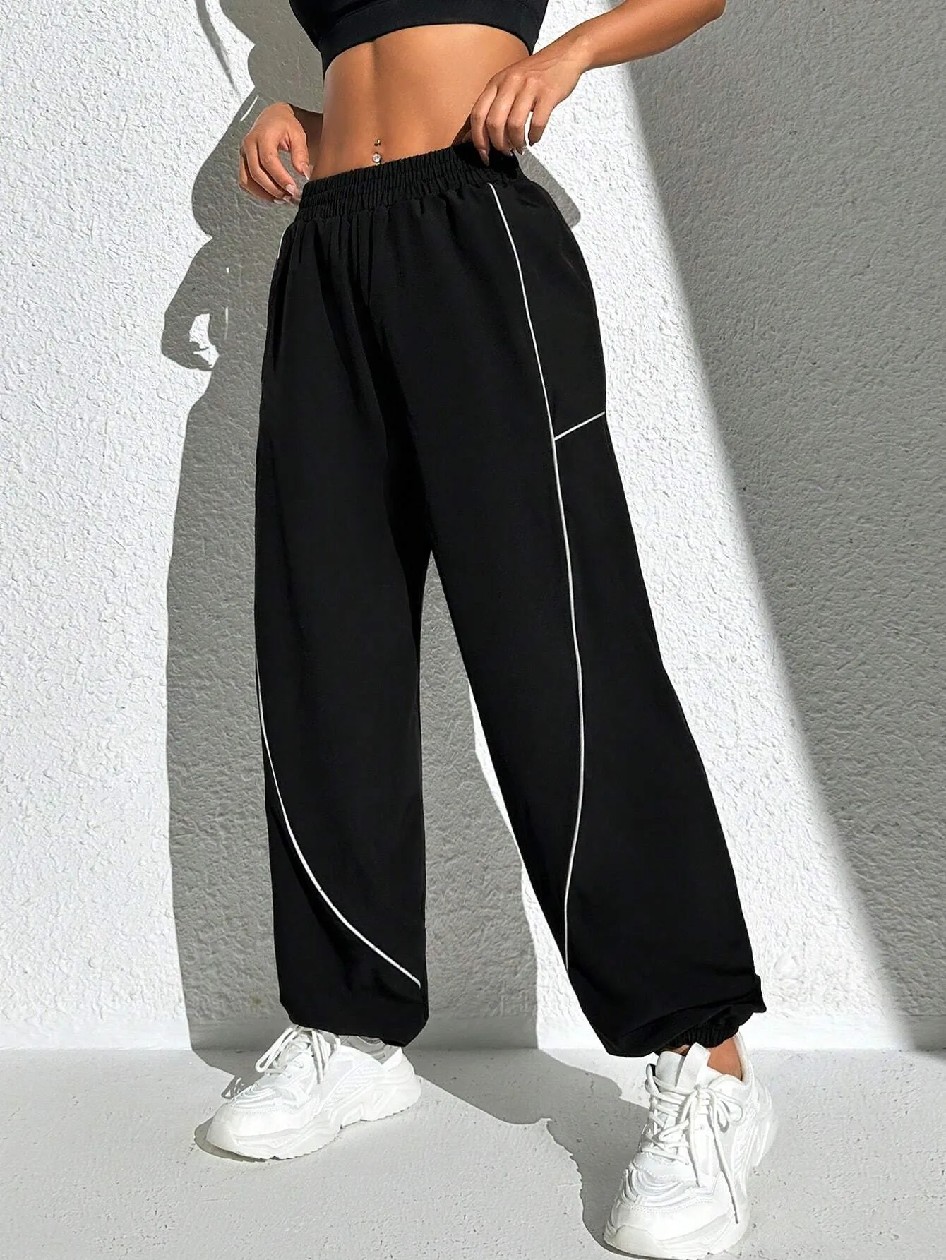 Side Striped Sports Pants