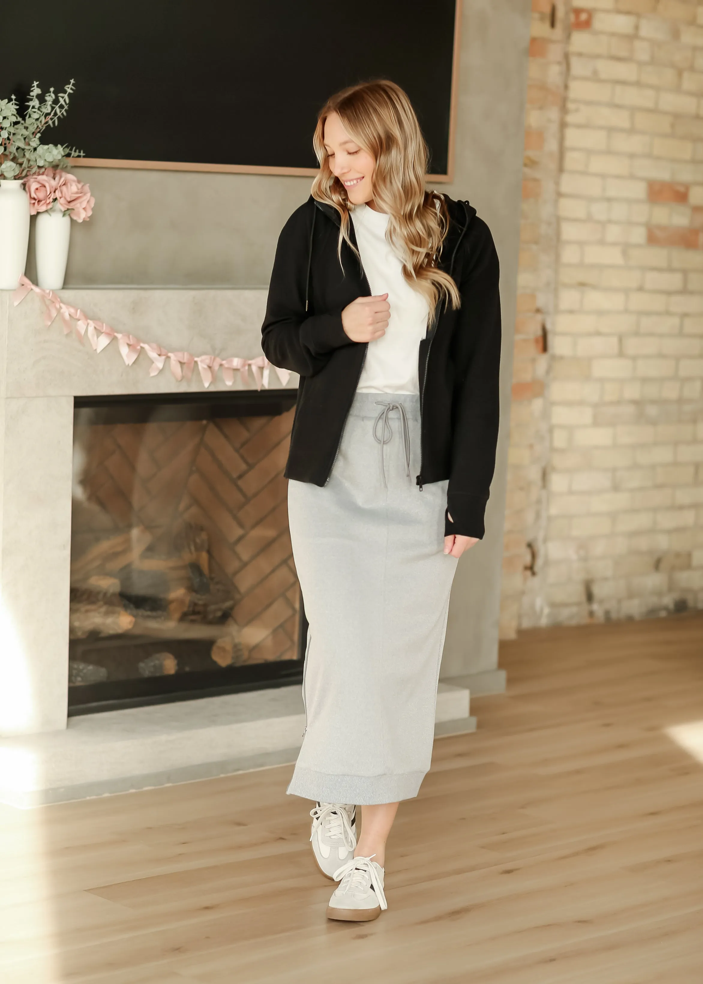 Silvana Full Zip Long Sleeve Hoodie Jacket