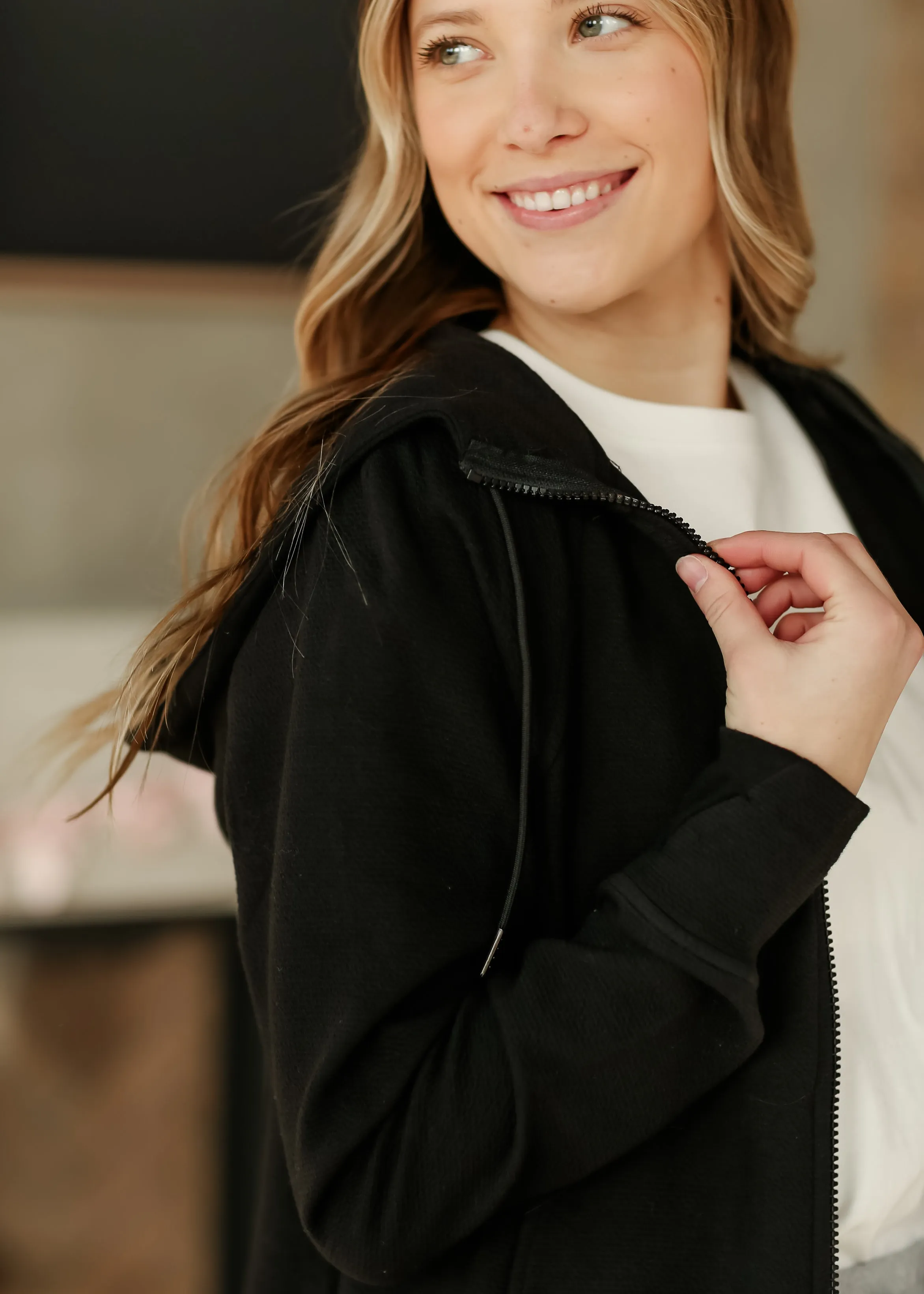 Silvana Full Zip Long Sleeve Hoodie Jacket