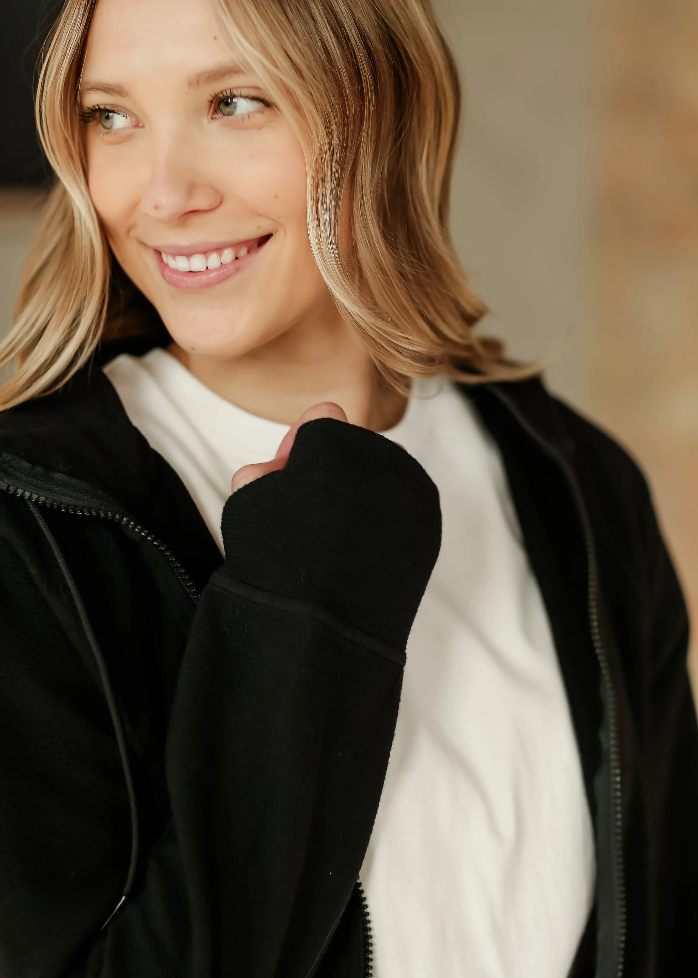 Silvana Full Zip Long Sleeve Hoodie Jacket