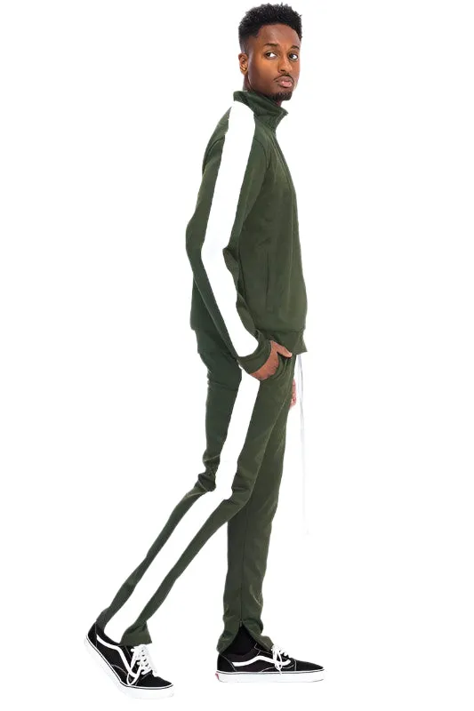 Single Stripe Solid Track Suit