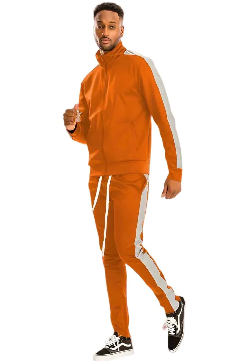 Single Stripe Solid Track Suit