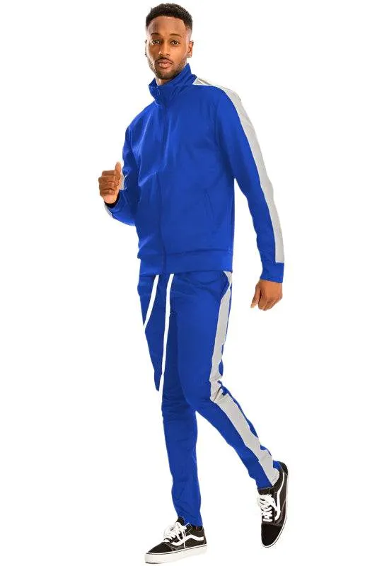 Single Stripe Solid Track Suit