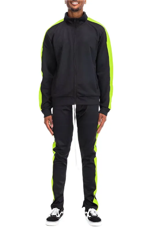 Single Stripe Solid Track Suit