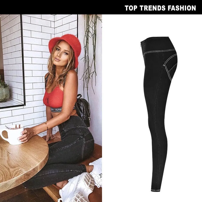 Skinny Butt-lift Pants High Waisted Elasticity Yoga Pants for Women