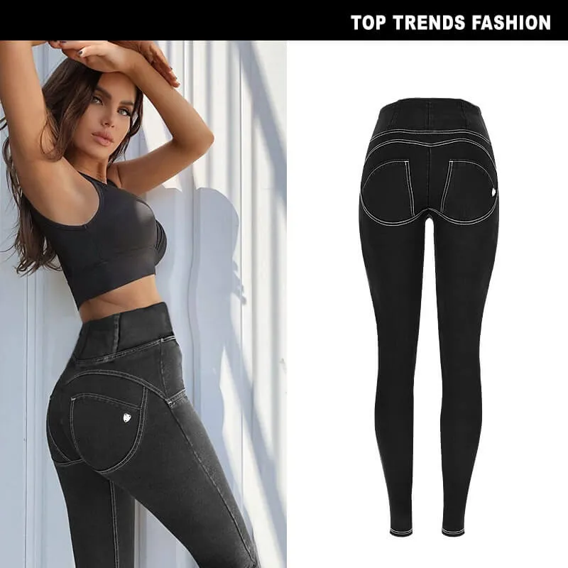 Skinny Butt-lift Pants High Waisted Elasticity Yoga Pants for Women