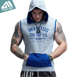 SLEEVELESS HOODIE "INVICTUS"