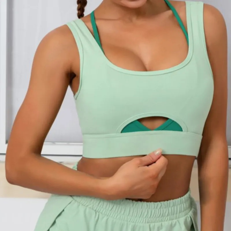 Sleeveless Layered Workout Top