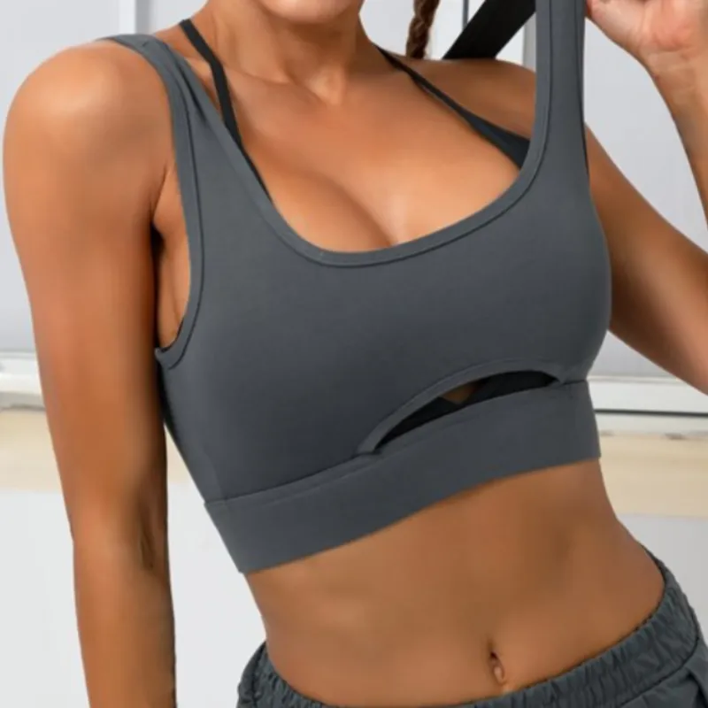 Sleeveless Layered Workout Top