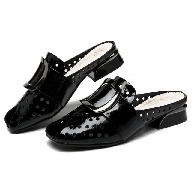 Slippers Shoes Women Low Heels Large Size