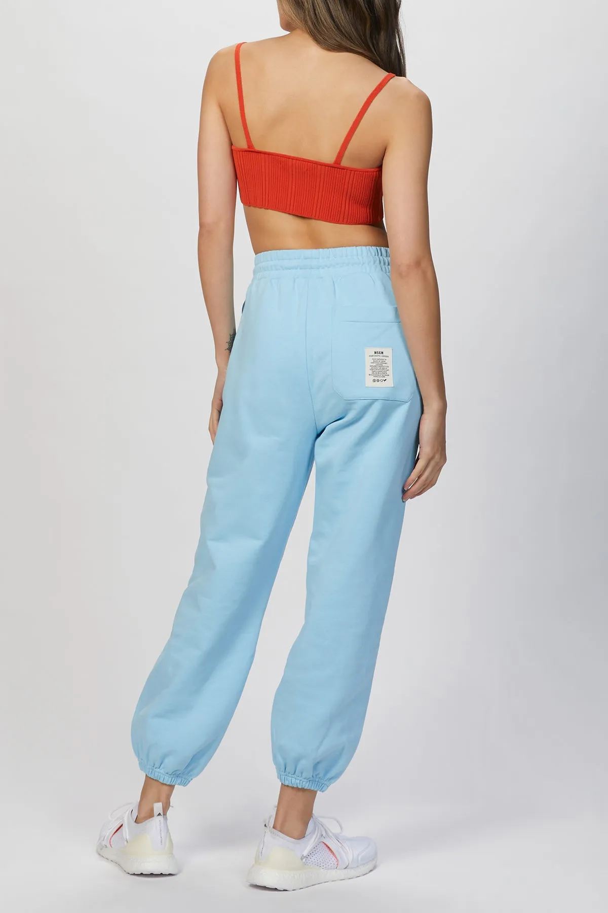 SLOGAN PRINT TRACK PANT