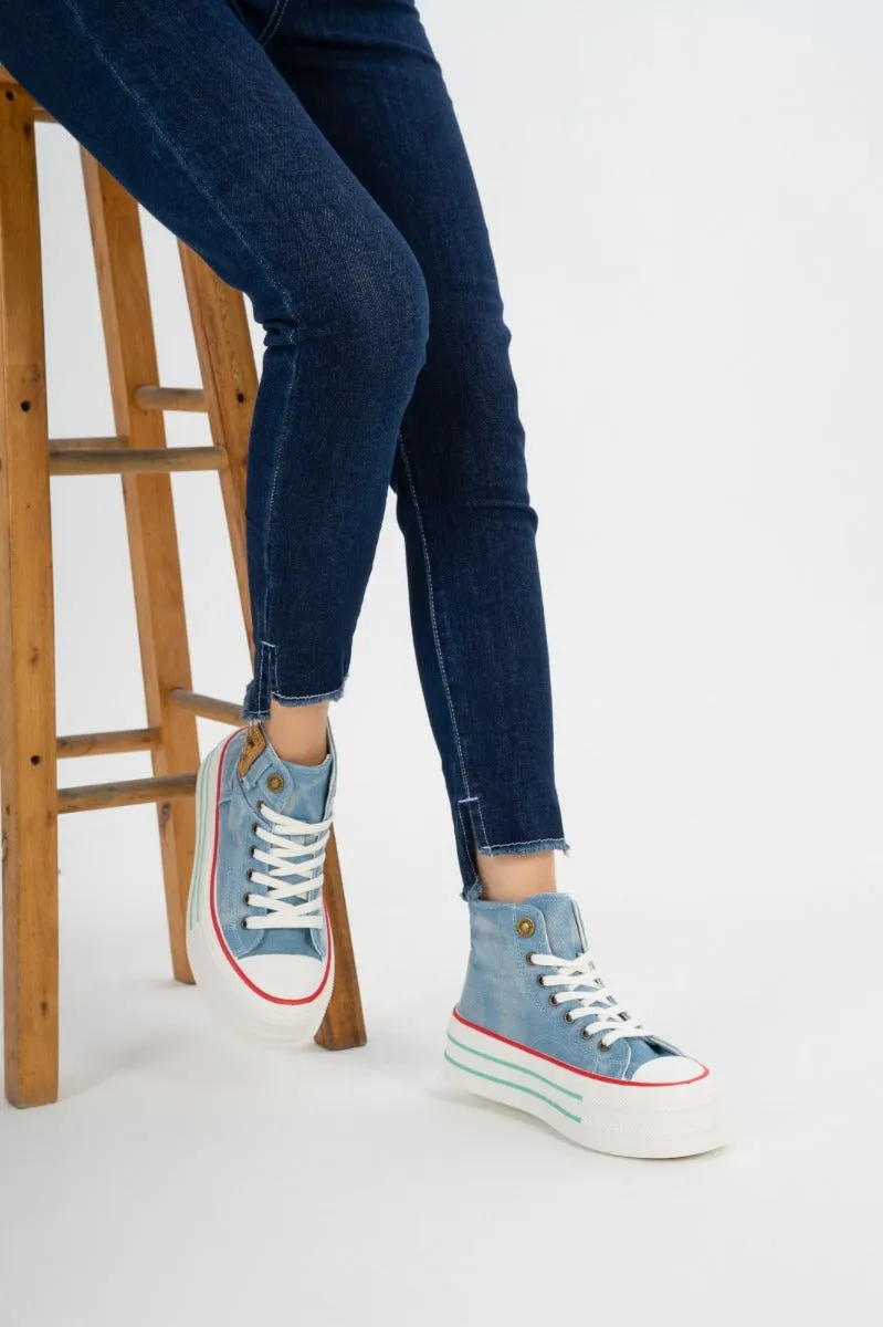 Sneakers Woman Half W-20 Sky Blue