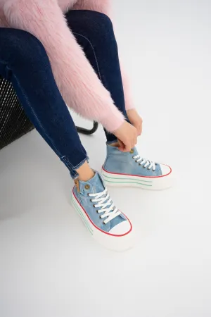 Sneakers Woman Half W-20 Sky Blue
