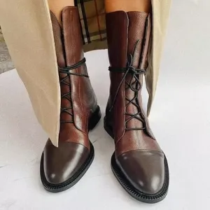 Sofia | Vintage Look Heel Boots