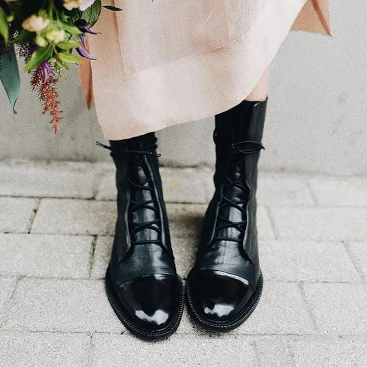 Sofia | Vintage Look Heel Boots