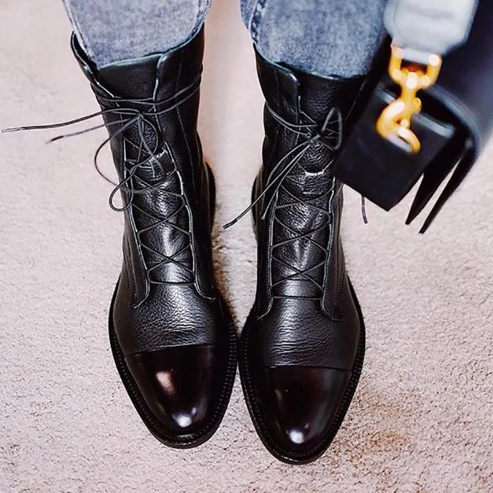 Sofia | Vintage Look Heel Boots