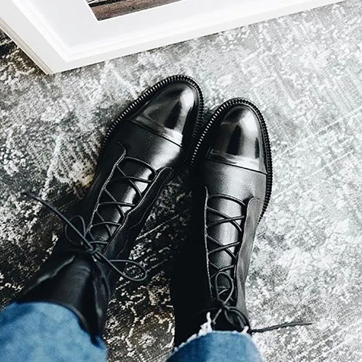 Sofia | Vintage Look Heel Boots