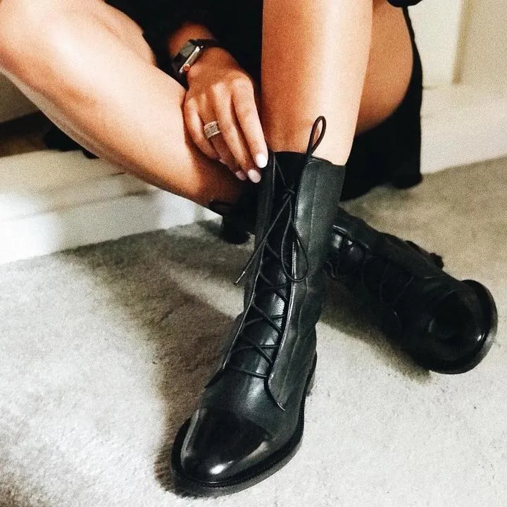 Sofia | Vintage Look Heel Boots