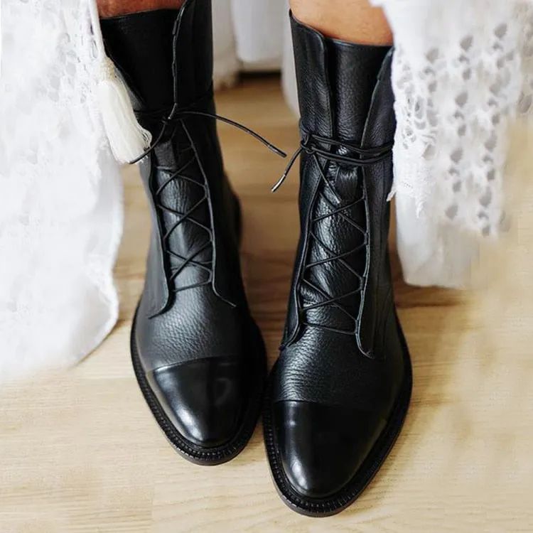 Sofia | Vintage Look Heel Boots