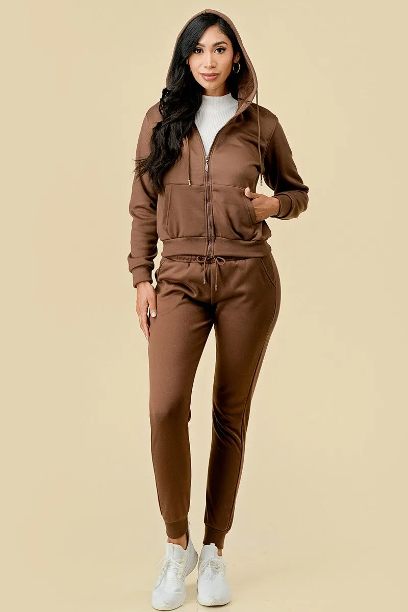 SOLID 2PC JOGGER SET