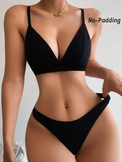 Solid Bra & Panty Lingerie Set – Soft, Comfortable & Classic