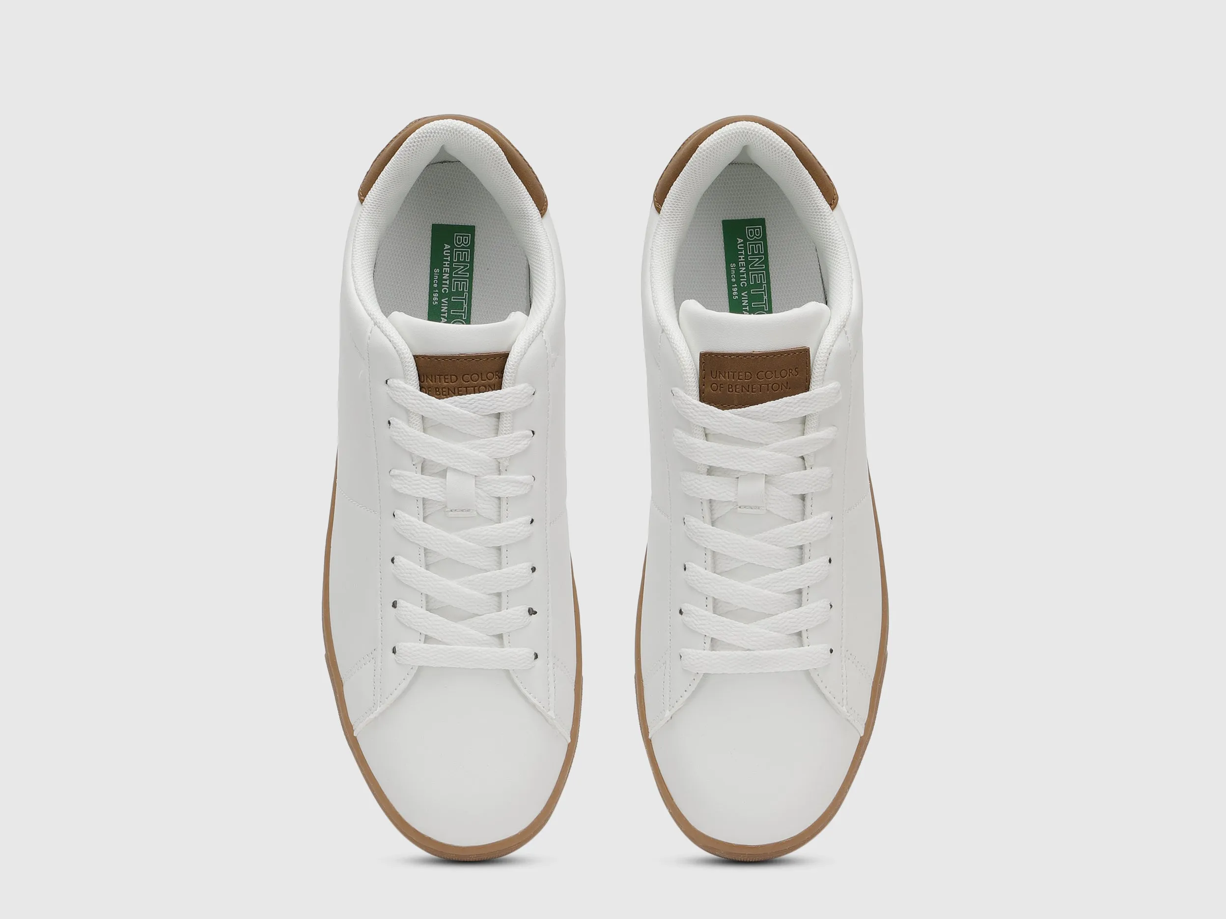 Solid Pattern Lace-Up Sneakers