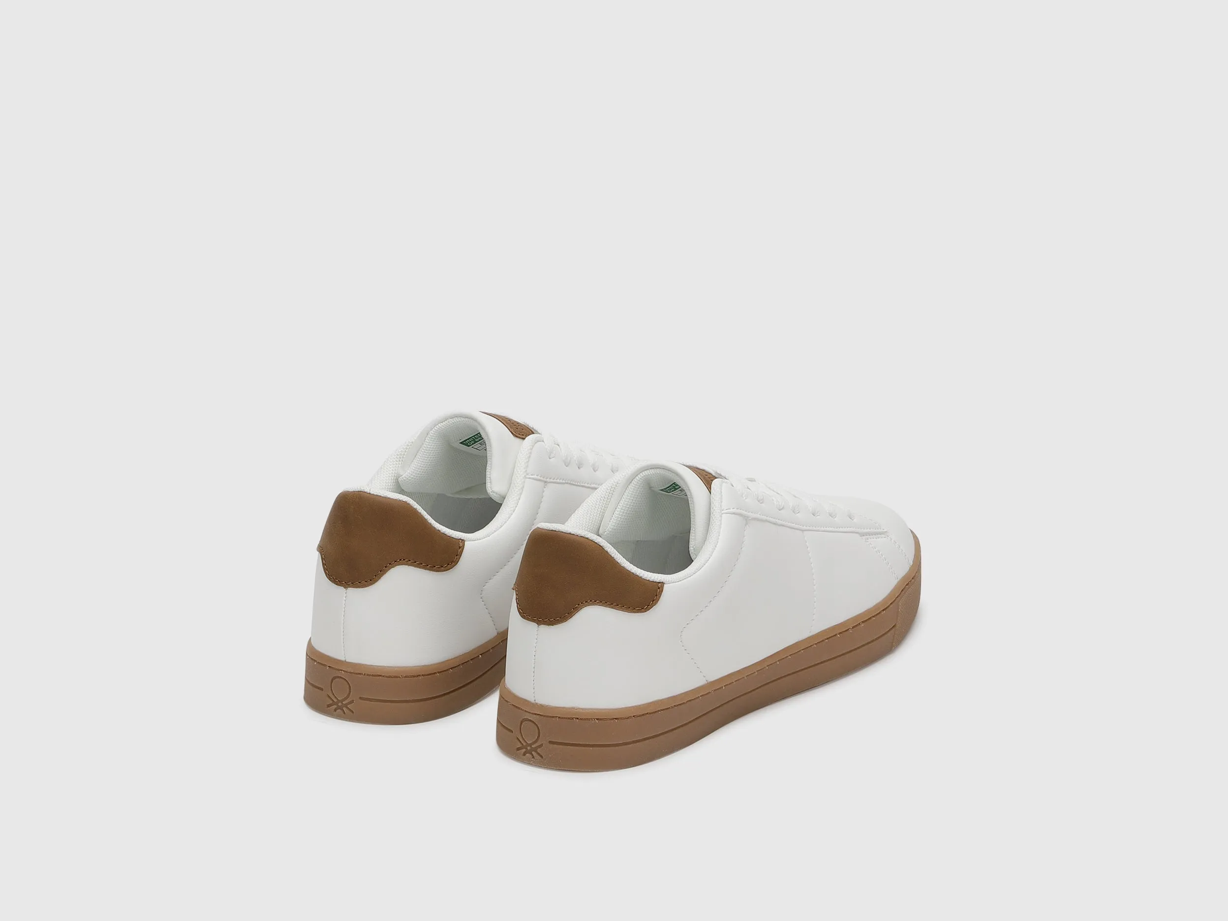 Solid Pattern Lace-Up Sneakers