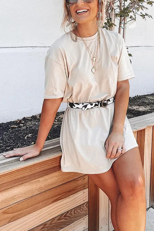 Solid Short Sleeve Short Set